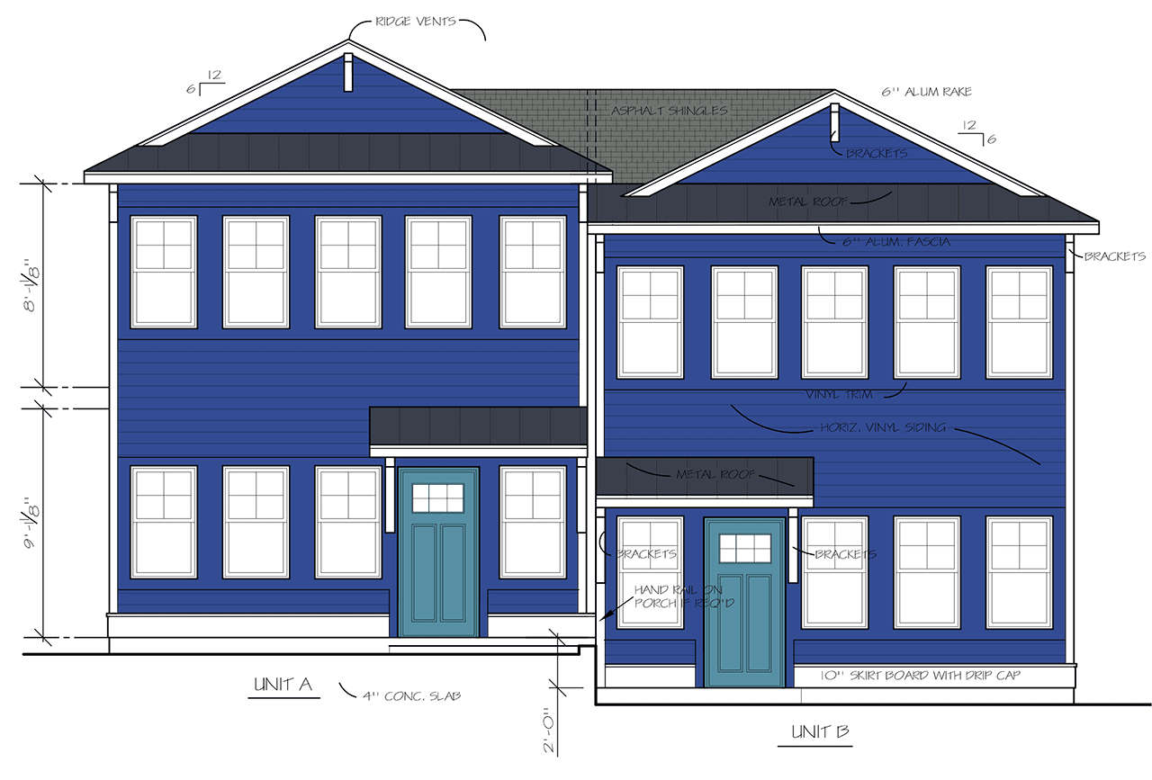 townhouse-front_elevation